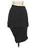 Sen Solid Black Casual Skirt Size XS - photo 2