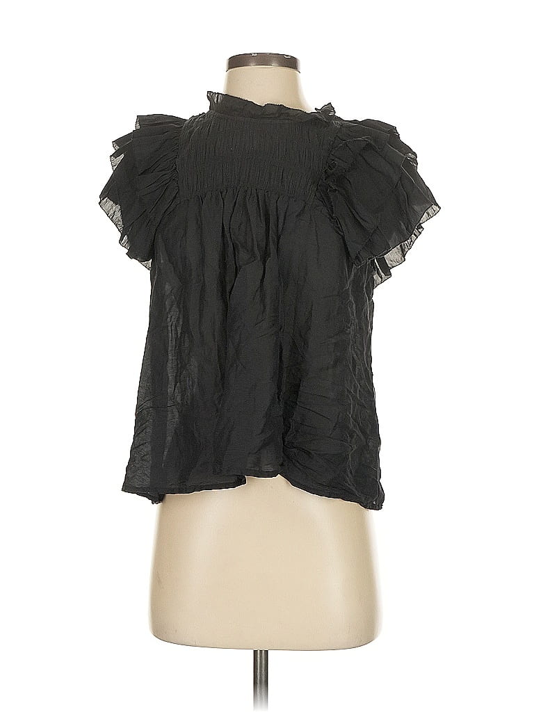 Sea New York Black Short Sleeve Blouse Size S - photo 1