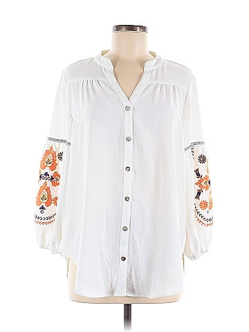 Fig and Flower 3/4 Sleeve Blouse (view 1)