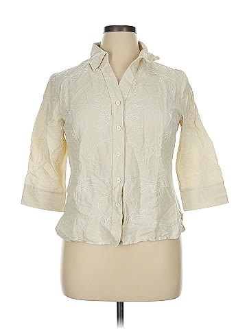 Carole Little 3/4 Sleeve Silk Top (view 1)