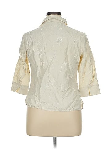Carole Little 3/4 Sleeve Silk Top (view 2)