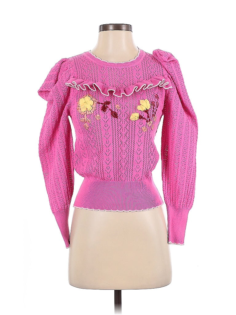 PINK x LoveShackFancy Long Sleeve Knit Cardigan main image 1