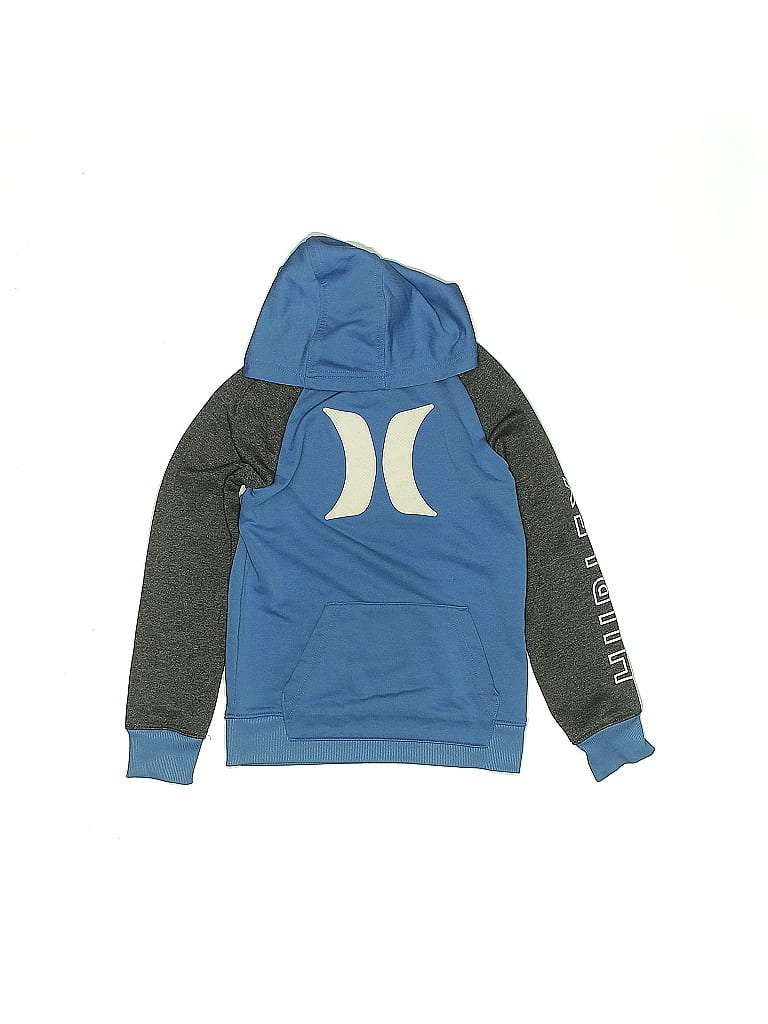 Hurley 100% Polyester Blue Pullover Hoodie Size 6 (big kids) - photo 1