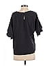 Everly 100% Polyester Black 3/4 Sleeve T-Shirt Size S - photo 2