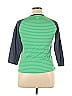 Oiselle Color Block Green 3/4 Sleeve T-Shirt Size XL - photo 2