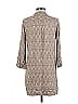 Fossil Brown 3/4 Sleeve Blouse Size S - photo 2