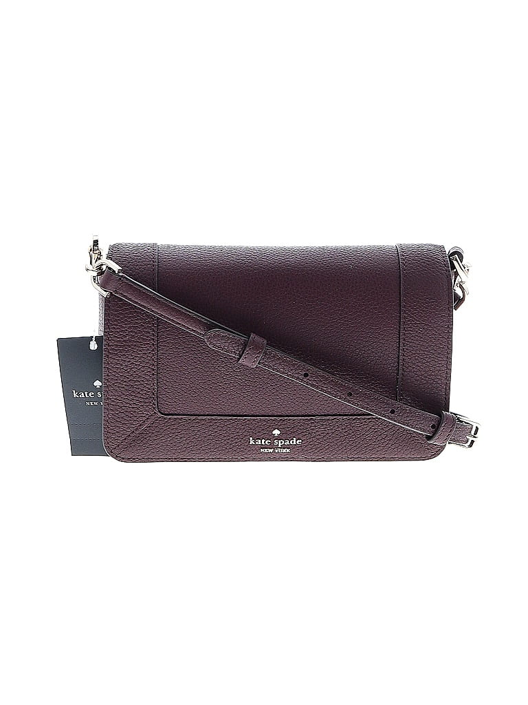 Kate Spade New York 100% Leather Burgundy Leather Crossbody Bag One size - photo 1