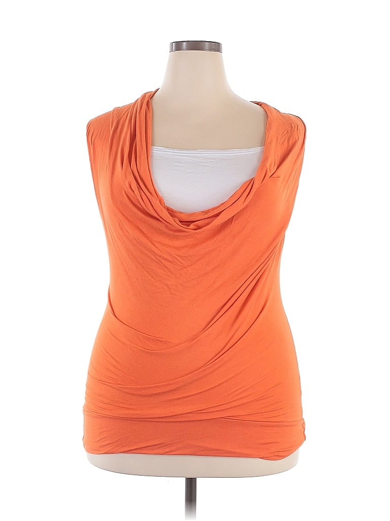 Style Orange Sleeveless Blouse Size 20 - 22 - photo 1