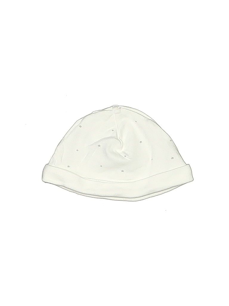 Pre-owned Mamiye Brothers Babies' Beanie Hat In White