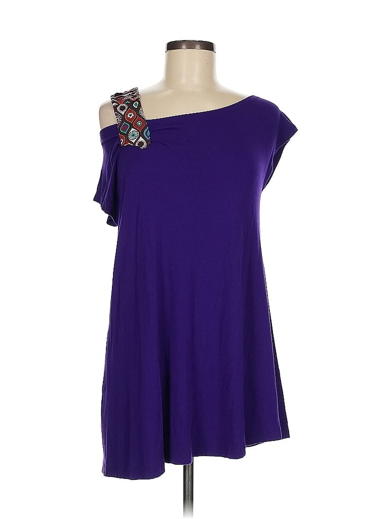 Luigi Bertolli Purple Sleeveless T-Shirt Size M - photo 1