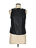CARMiN Black Faux Leather Top Size M - photo 1