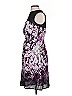 Coast 100% Recycled Polyester Print Purple Cocktail Dress Size 4 - photo 5