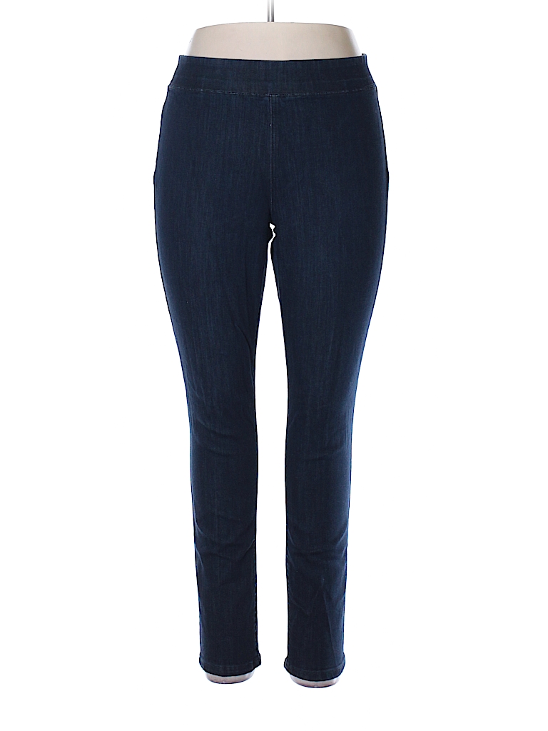 St. John's Bay Solid Navy Blue Jeans Size XL - 71% off | ThredUp