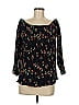 Entro 100% Polyester Black 3/4 Sleeve Blouse Size M - photo 1
