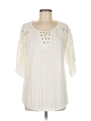 New York Laundry 3/4 Sleeve Blouse (view 1)