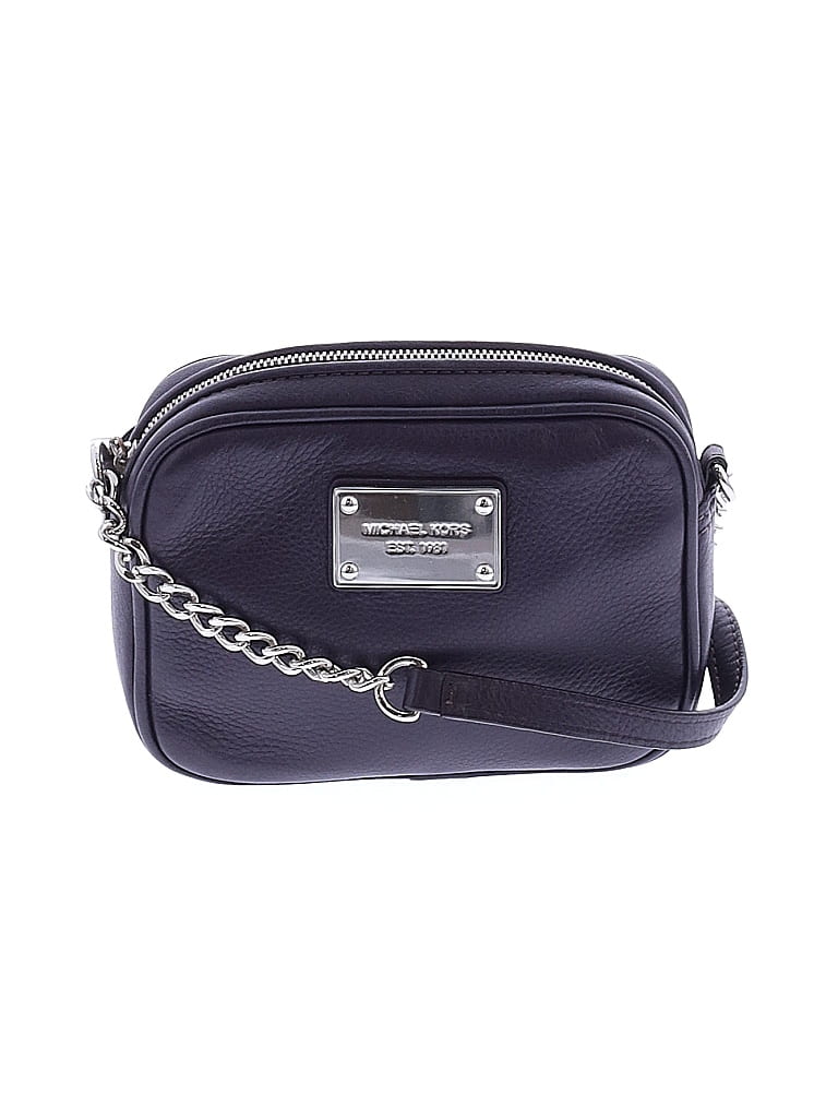MICHAEL Michael Kors 100% Leather Blue Purple Leather Crossbody Bag One size - photo 1