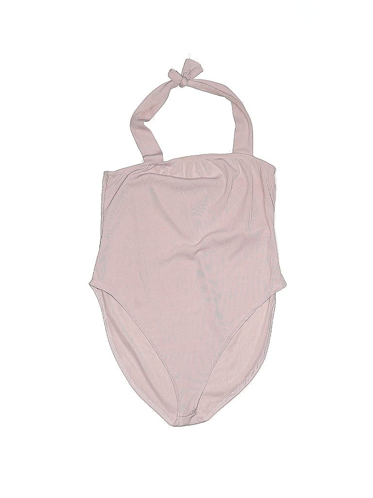 Pre-owned Boohoo One Piece Swimsuit In Pink