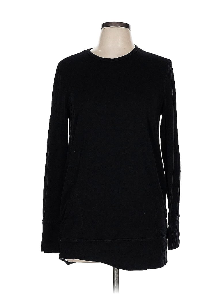 Pre-owned Malia Mills Pullover Sweater In Black