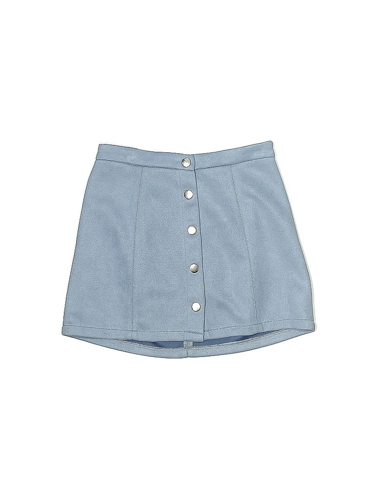 Forever Solid Blue Denim Skirt Size 9 - photo 1