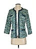 Chico's 100% Polyester Tweed Blue Green Blazer Size Sm (0) - photo 1