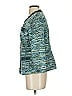 Chico's 100% Polyester Tweed Blue Green Blazer Size Sm (0) - photo 5