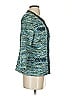 Chico's 100% Polyester Tweed Blue Green Blazer Size Sm (0) - photo 4