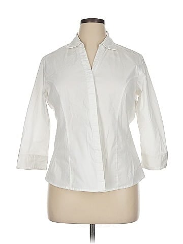Riders by Lee 3/4 Sleeve Button-Down Shirt (view 1)