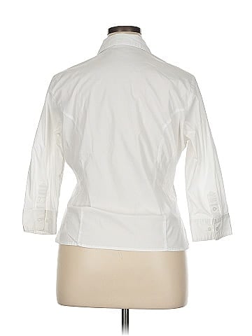Riders by Lee 3/4 Sleeve Button-Down Shirt (view 2)