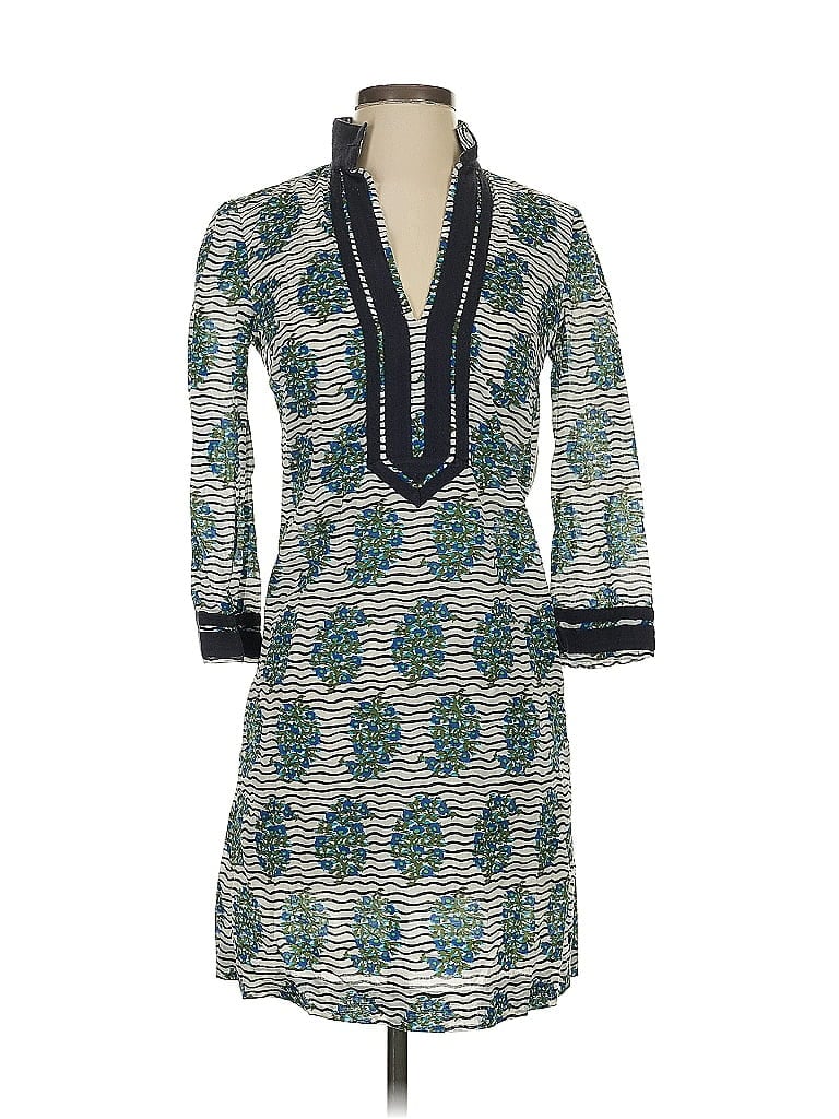 Pre-owned Tory Burch Casual Dress In Green