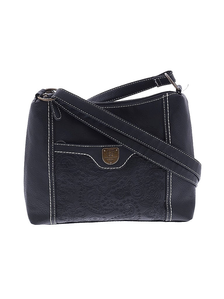 Stone Mountain Solid Black Crossbody Bag One size - photo 1