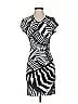 Just Cavalli Graphic Black Ivory Cocktail Dress Size EU (IT) 40 / US 4 - photo 1