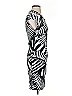 Just Cavalli Graphic Black Ivory Cocktail Dress Size EU (IT) 40 / US 4 - photo 4