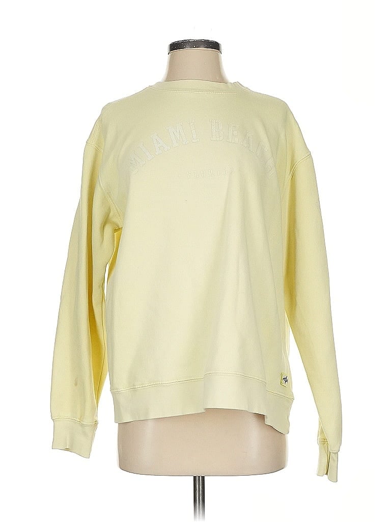 Pre-owned Assorted Brands Sweatshirt In Yellow
