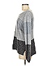 Soho 100% Acrylic Color Block Gray Blue Pullover Sweater Size M - photo 5