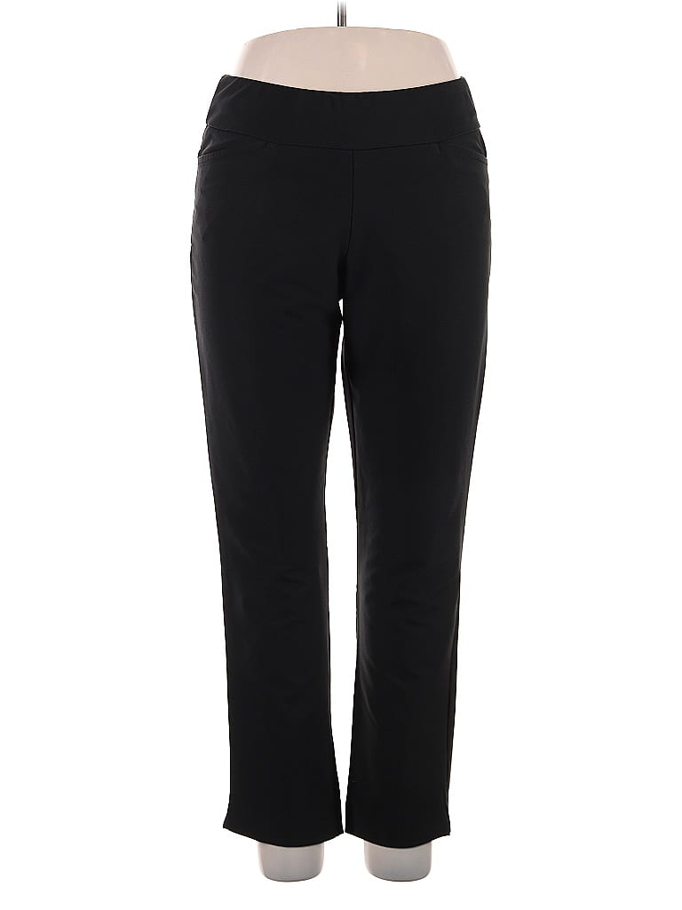 Tail Solid Black Active Pants Size 14 - photo 1
