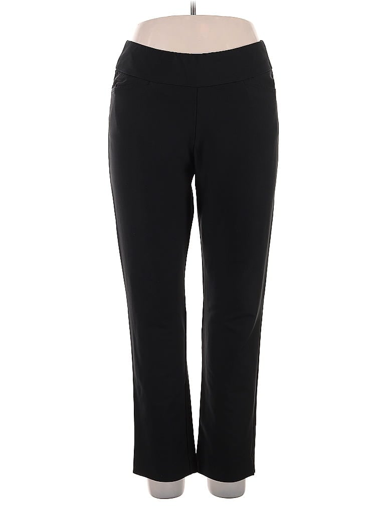 Tail Solid Black Active Pants Size 14 - photo 1