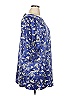 Ellos 100% Polyester Blue Short Sleeve Blouse Size 16 - photo 4