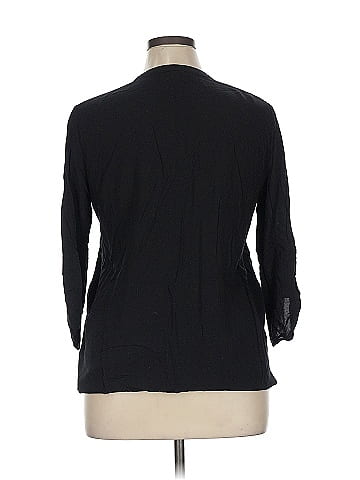 Signature Studio 3/4 Sleeve Button-Down Shirt (view 2)