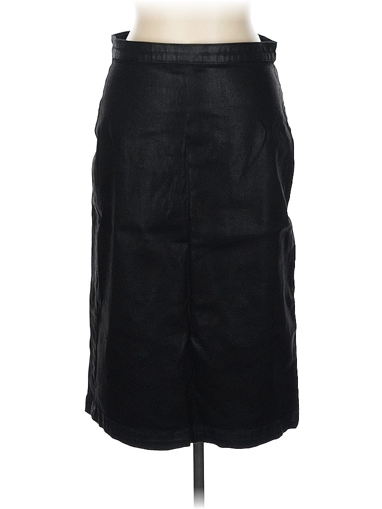 Pre-owned Jen7 By 7 For All Mankind Faux Leather Skirt In Black
