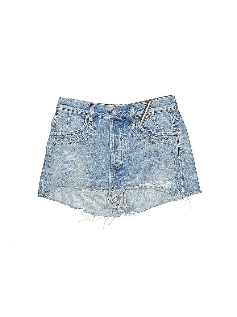Pre-owned Jean Atelier Denim Shorts In Blue