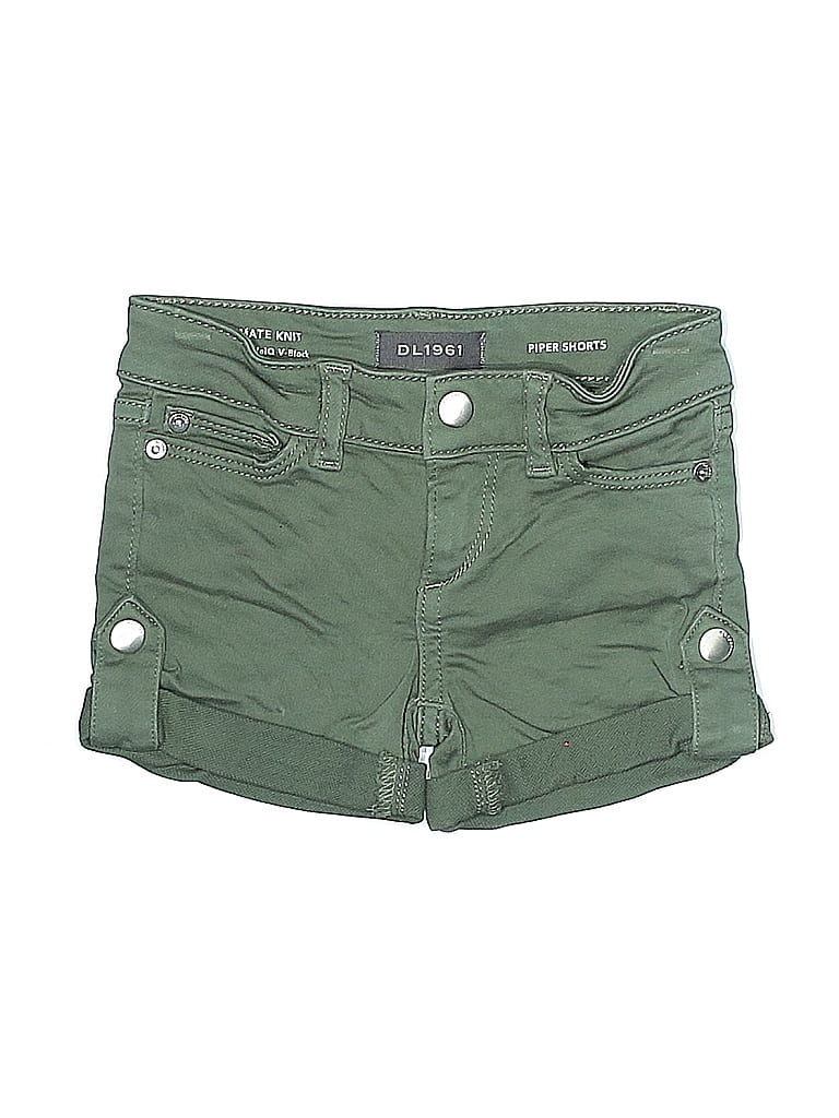 DL1961 Solid Green Khaki Shorts Size 3 - photo 1