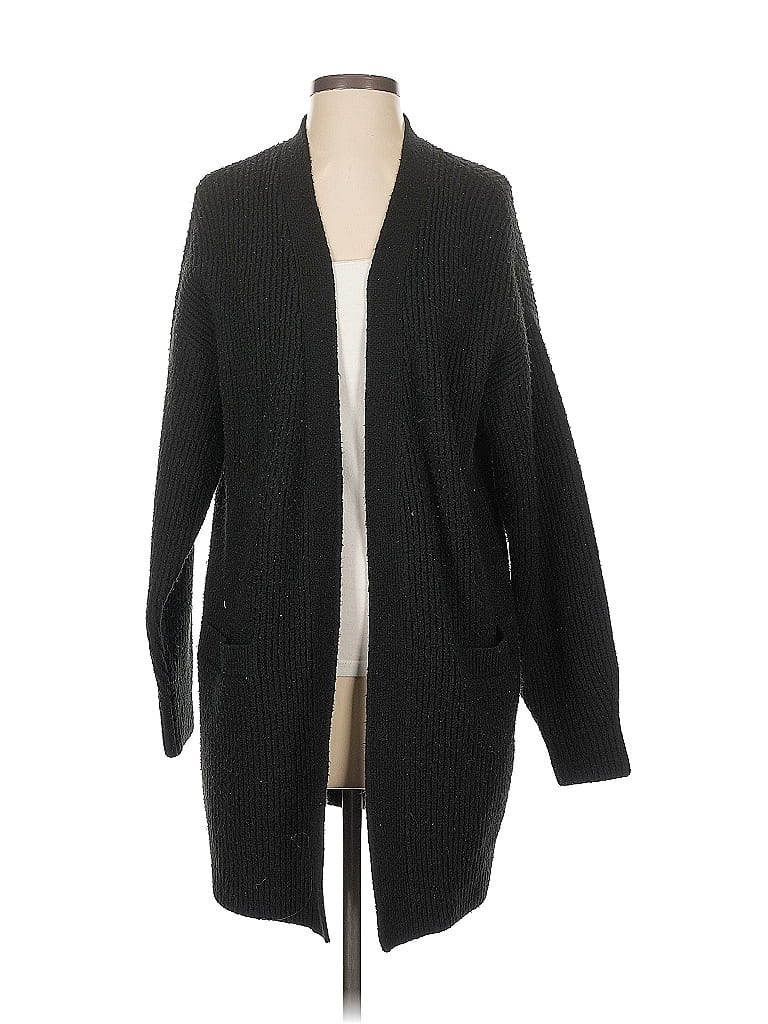 Pre-owned Halogen Cardigan Sweater In Black