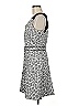 Marc by Marc Jacobs 100% Polyester Animal Print Gray Casual Dress Size 6 - photo 5