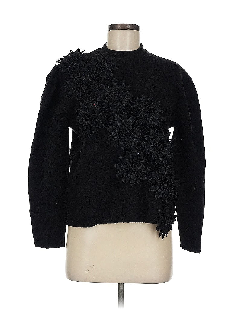 Pre-owned Mng Pullover Sweater In Black