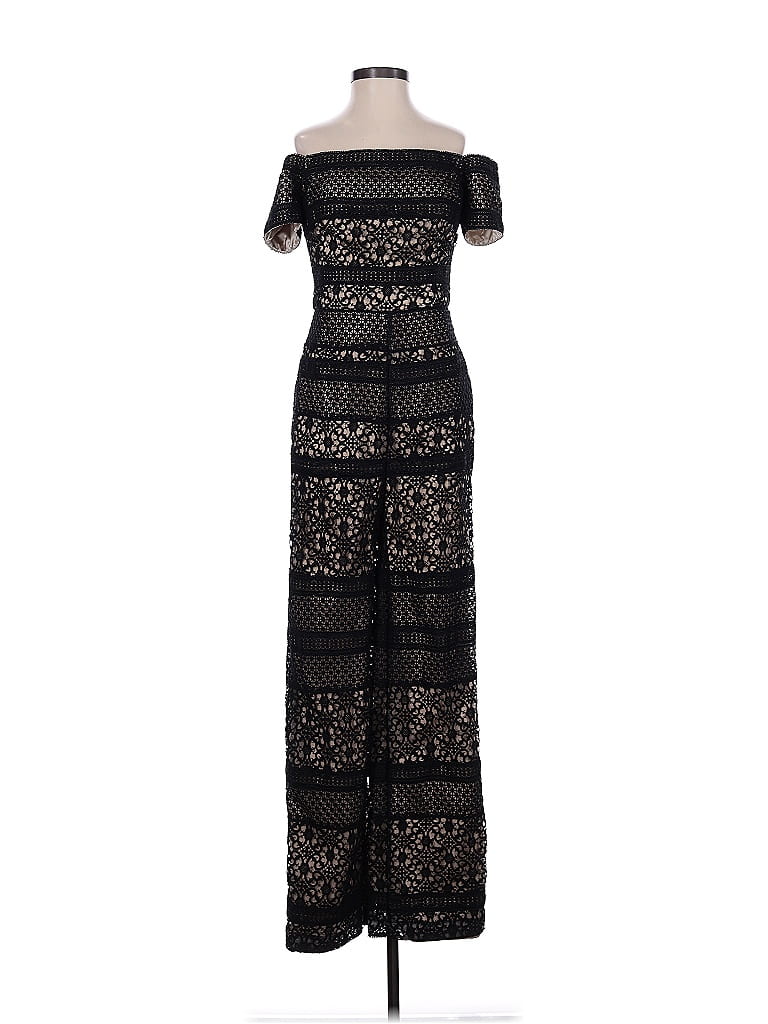 ML Monique Lhuillier 100% Polyester Black Jumpsuit Size 0 - photo 1