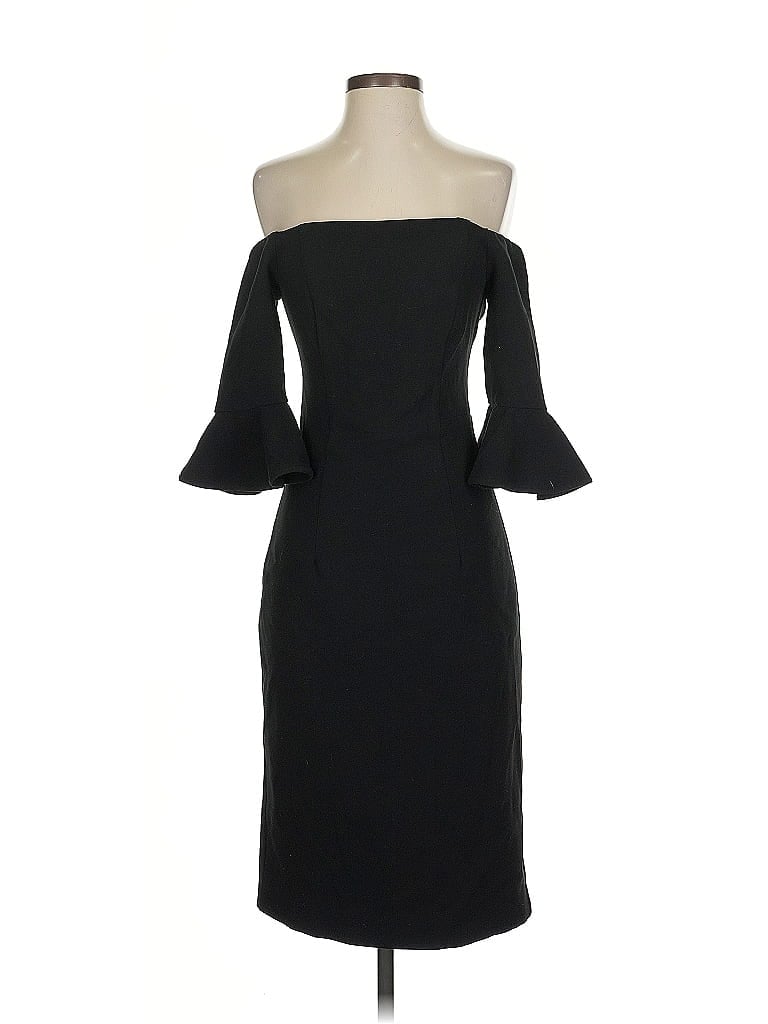Black Halo Black Cocktail Dress Size 0 - photo 1