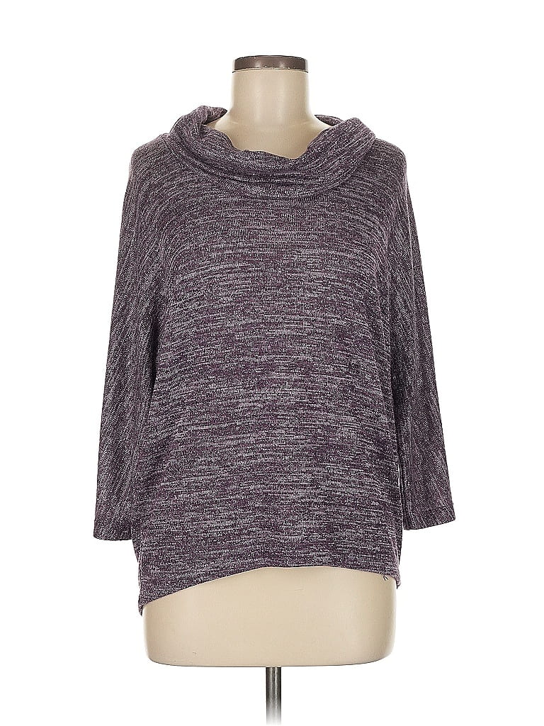 Pre-owned Dressbarn Pullover Sweater In Purple
