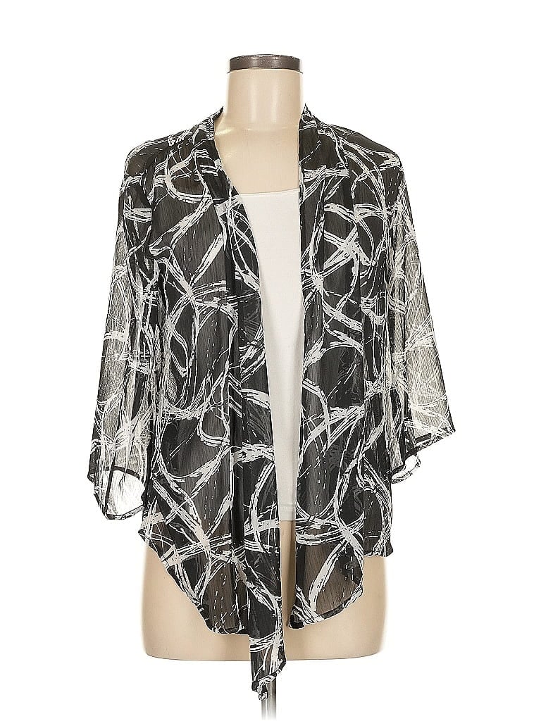Pre-owned Jm Collection Kimono In Silver