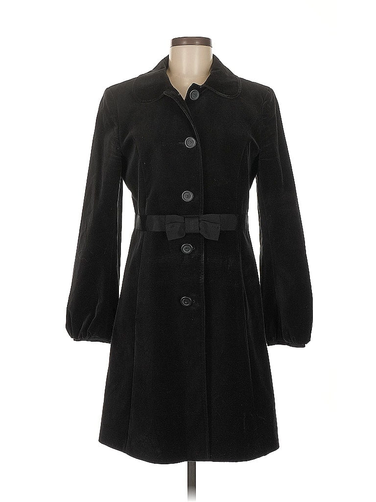 Ann Taylor LOFT 100 Cotton Black Coat Size 6 71 off ThredUp