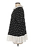 Adrianna Papell Polka Dots Black Short Sleeve Blouse Size M - photo 5